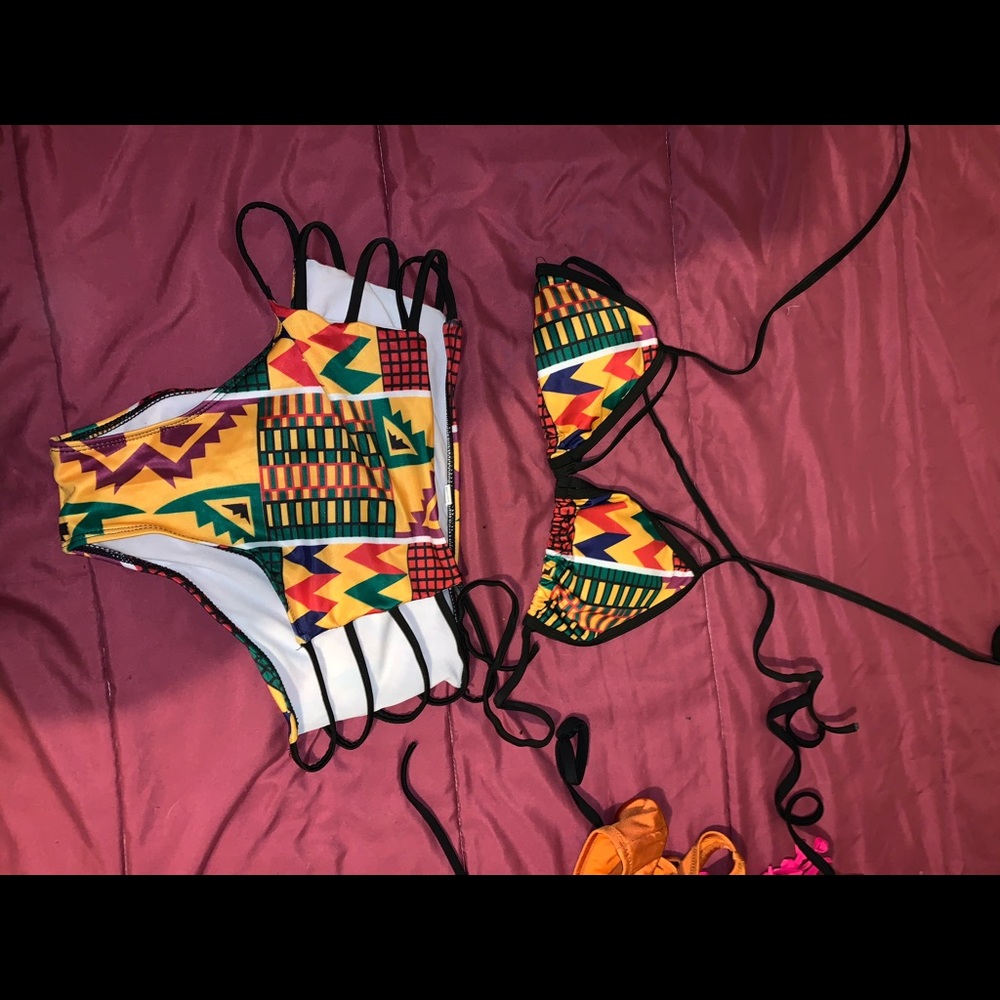 Tribal pattern bikini